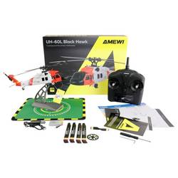 Amewi UH-60L Black Hawk Coastguard Brushless Helikopter RC model vrtulníku pro začátečníky RtF