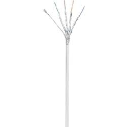 Renkforce RF-4732886 RJ45 síťové kabely, propojovací kabely CAT 6A S/FTP 2.00 m šedá flexibilní provedení, pozlacené kontakty 1 ks
