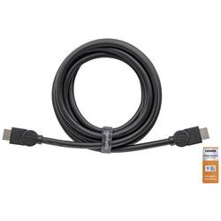 Manhattan HDMI kabel Zástrčka HDMI-A, Zástrčka HDMI-A 1.00 m černá 354837 4K UHD, Audio Return Channel, pozlacené kontakty HDMI kabel