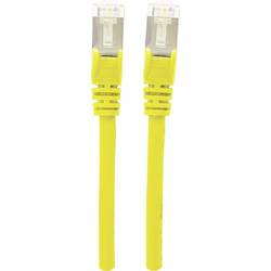 Intellinet 736725 RJ45 síťové kabely, propojovací kabely CAT 6A S/FTP 10.00 m žlutá fóliové stínění, stínění pletivem, bez halogenů 1 ks