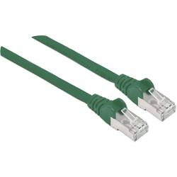 Intellinet 350662 RJ45 síťové kabely, propojovací kabely CAT 6A S/FTP 15.00 m zelená fóliové stínění, stínění pletivem, bez halogenů 1 ks
