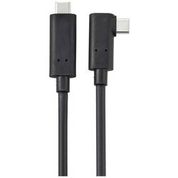 Renkforce optický Kabel USB-C USB 3.2 Gen2 USB-C ® zástrčka jednostranně zahnutý 10.00 m černá RF-5625884