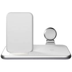 ZENS bezdrátová indukční nabíječka 15 W Aluminium Series 4 in 1 Stand Wireless Charger + Watch ZEDC15W/00 Výstup Qi standard, USB bílá