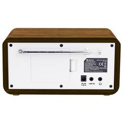 Denver DAB-30DW Dark Wood 111111000650 stolní rádio, DAB+, FM, funkce alarmu, hnědé dřevo (hedvábně matné)