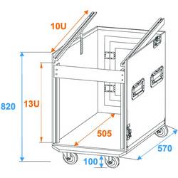 Roadinger Spezial Kombi Case 30110001 case (kufr) (d x š x v) 570 x 640 x 960 mm