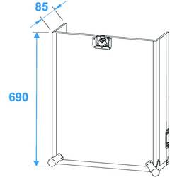 Roadinger Spezial Kombi Case 30110001 case (kufr) (d x š x v) 570 x 640 x 960 mm