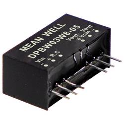 MEAN WELL DPBW03W8-05 DC/DC měnič napětí 0.300 A 3 W Obsah 1 ks