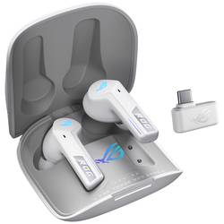 Asus ROG Cetra True Wireless Speednova špuntová sluchátka (In Ear) Bluetooth® stereo bílá Potlačení hluku Nabíjecí pouzdro Gaming