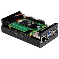 Joy-it ALU CASE for Pi5+M2 HAT / AI Kit SBC skříň Vhodné pro (vývojové sady): Raspberry Pi® 5 B včetně aktivního chladiče černá
