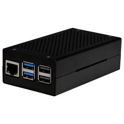 Joy-it ALU CASE for Pi5+M2 HAT / AI Kit SBC skříň Vhodné pro (vývojové sady): Raspberry Pi® 5 B včetně aktivního chladiče černá