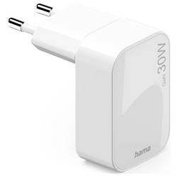 Hama USB nabíječka, GaN, USB Power Delivery (USB-PD) , USB-C®, 30.00 W, Power Delivery 3.0, QC 2,0, QC 3.0, bílá