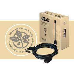 club3D DVI / HDMI kabelový adaptér DVI-D 24+1pol. Zástrčka, Zásuvka HDMI-A 2.00 m černá CAC-1211 DVI kabel