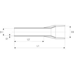 Vogt Verbindungstechnik 470812 dutinka 10 mm² částečná izolace hnědá 100 ks