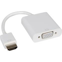 Roline HDMI / VGA kabelový adaptér Zástrčka HDMI-A, VGA pólové zásuvka 0.15 m bílá 12.03.3114 Aktivní se zesílením signálu HDMI kabel