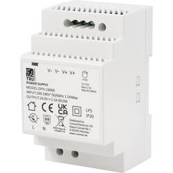 TRU COMPONENTS TC-10580820 síťový zdroj na DIN lištu 24 V/DC 2.5 A 60 W Počet výstupů:1 x Obsah 1 ks