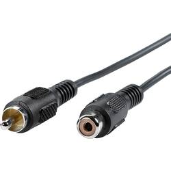 Value 11.99.4329 cinch audio kabel [1x cinch zástrčka - 1x cinch zásuvka] 10.00 m černá stíněný