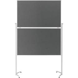 magnetoplan moderační tabule Evolution plus (d x š x v) 1530 x 1200 x 2100 mm plsť šedá skládací 1151301
