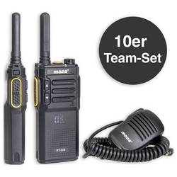 MAAS Elektronik Team-Set PT-375 KEP-360-K 150114 PMR radiostanice sada 10 ks