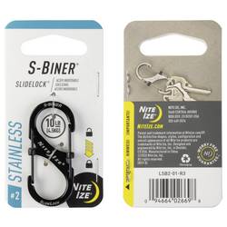 NITE Ize NI-LSB2-01-R3 karabina SideLock S-Biner 2 50 mm x 22 mm x 8 mm 1 ks