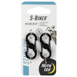 NITE Ize NI-LSBM-01-2R3 karabina MicroLock S-Biner 2 35 mm x 15 mm x 7 mm 2 ks