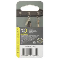 NITE Ize NI-LSBM-01-2R3 karabina MicroLock S-Biner 2 35 mm x 15 mm x 7 mm 2 ks