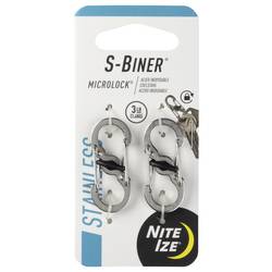 NITE Ize NI-LSBM-11-2R3 karabina MicroLock S-Biner 2 35 mm x 15 mm x 7 mm 2 ks