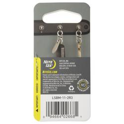 NITE Ize NI-LSBM-11-2R3 karabina MicroLock S-Biner 2 35 mm x 15 mm x 7 mm 2 ks
