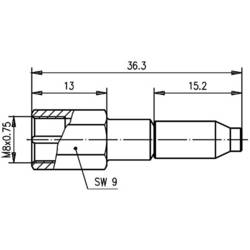 Telegärtner 100027725 100027725 FME konektor zástrčka, rovná 50 Ω 1 ks