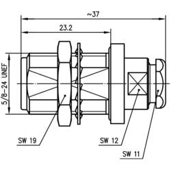 Telegärtner 100024106 100024106 N konektor zásuvka, rovná 50 Ω 1 ks