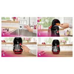 Bosch Tassimo HAPPY TAS103E kapslový kávovar, černá, červená