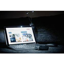 Ansmann Twinflex 1600-0119 stolní lampa LED 0.65 W černá, stříbrná