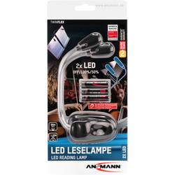Ansmann Twinflex 1600-0119 stolní lampa LED 0.65 W černá, stříbrná