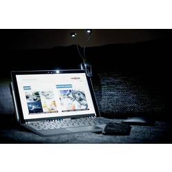 Ansmann Twinflex 1600-0119 stolní lampa LED 0.65 W černá, stříbrná