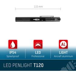 Ansmann 1600-0160 Future T120 mini svítilna, penlight na baterii LED 130 lm 115 mm černá