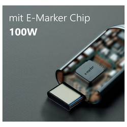 Maxtrack USB kabel USB 2.0 USB-C ® zástrčka 1.5 m černá spirálový kabel, pozlacené kontakty C532-1,5L