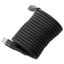 Maxtrack USB kabel USB 2.0 USB-C ® zástrčka 1 m černá spirálový kabel, pozlacené kontakty C532-1L