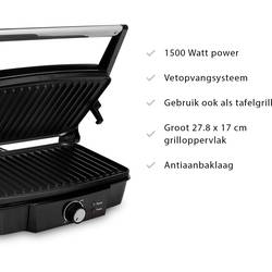 Tristar GR-2852 elektrický gril, kontaktní gril, černá