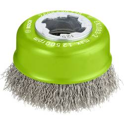 Bosch Accessories Hrncový kartáč X-LOCK Clean for Inox, 75 mm, 0,3 mm, zvlněný ocelový drát 2608620728 2608620728 1 ks
