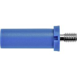 Schützinger SFK 8465 Ni / M4 / 7 / BL bezpečnostní šroubovací banánek 4 mm zástrčka modrá 1 ks Single
