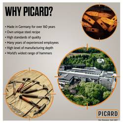 Picard 0070080-001 palička, sada s ergonomickou rukojetí DIN 7239 3 ks