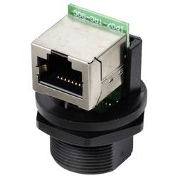 TRU COMPONENTS TC-13543660, zásuvkový modul RJ45, černá, 1 ks