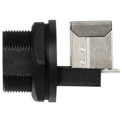 TRU COMPONENTS TC-13543660, zásuvkový modul RJ45, černá, 1 ks