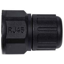 TRU COMPONENTS TC-13543624, zásuvkový modul RJ45, černá, 1 ks