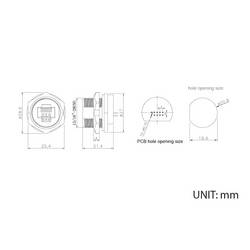 TRU COMPONENTS TC-13543664, zásuvkový modul RJ45, černá, 1 ks