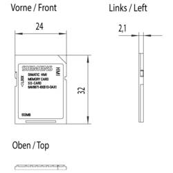 Siemens 6AV6671-8XB10-0AX1 6AV66718XB100AX1 paměťová karta pro PLC