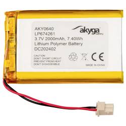 Akyga LP674261 Akupack x Speciální akumulátor Li-Pol 3.7 V 2000 mAh