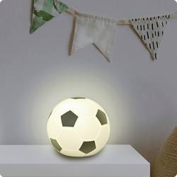 Ansmann LED-Silikonlicht Fußball wiederaufladbar 1800-0099 LED světelná koule, LED noční světlo fotbal LED vícebarevný černá