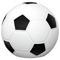 Ansmann LED-Silikonlicht Fußball wiederaufladbar 1800-0099 LED světelná koule, LED noční světlo fotbal LED vícebarevný černá