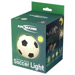 Ansmann LED-Silikonlicht Fußball wiederaufladbar 1800-0099 LED světelná koule, LED noční světlo fotbal LED vícebarevný černá