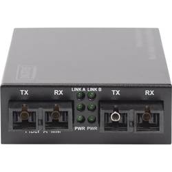 Digitus DN-82124 IEEE 802.3z 1000BASE-SX, SC Duplex konvertor médií 1000 MBit/s